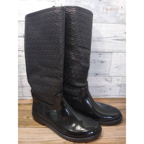 MICHAEL Michael Kors Blakely Rain Boots Size 8 - Picture 1 of 8